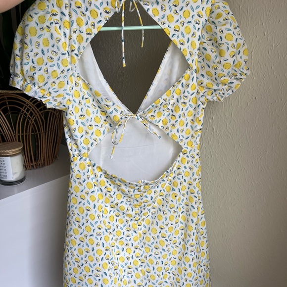 Process Poly Kasey mini lemon dress - Picture 3 of 4